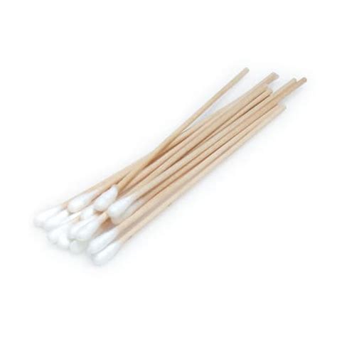 6"L Applicator Sticks, Wood with Cotton Tip • Non-Sterile | Marketlab