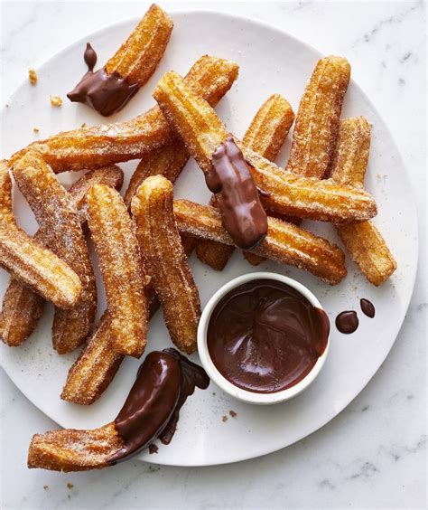 Churros With Chocolate Sauce | Recipe in 2019 | Churros, Desserts ...