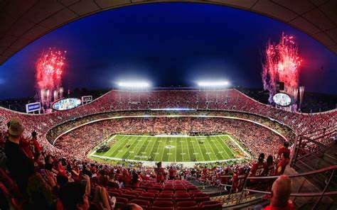 Download wallpapers Arrowhead Stadium, NFL, Kansas City Chiefs Stadium ...