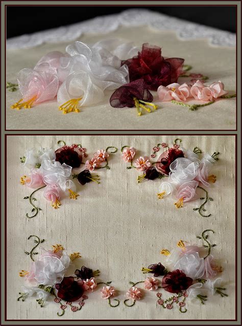 Silk Ribbon Rose Embroidery by MayEbony on DeviantArt