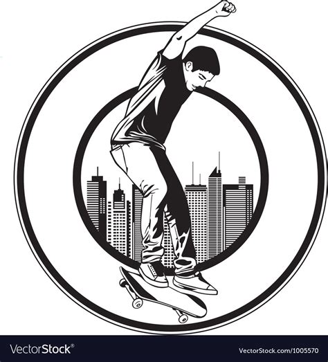 Skateboarding Royalty Free Vector Image - VectorStock