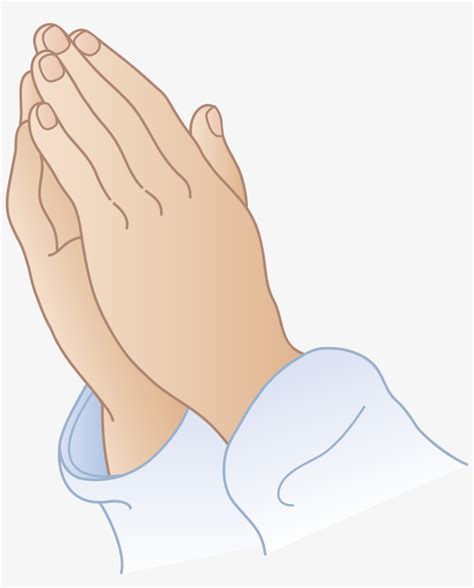 Woman Praying Hands Clipart Image