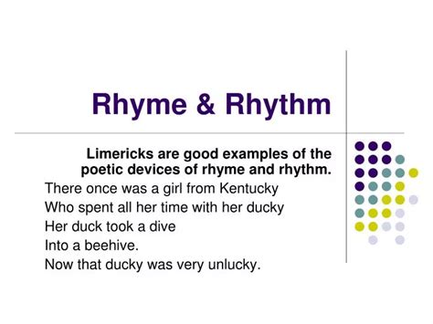 PPT - Rhyme & Rhythm PowerPoint Presentation, free download - ID:2241949