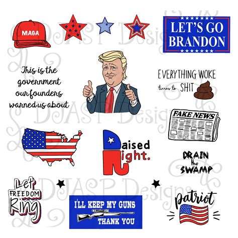 Digital Planner Stickers MAGA - Etsy