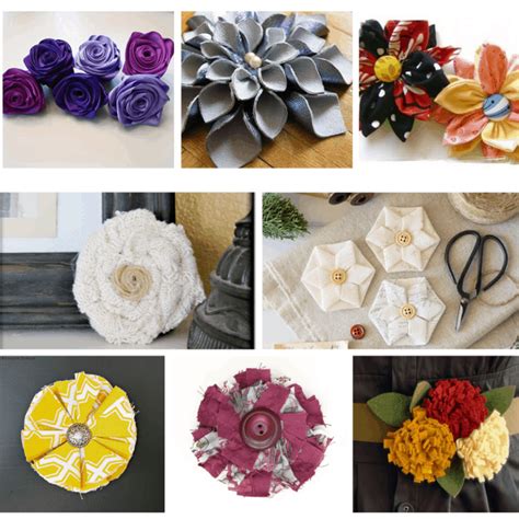 10+ Easy fabric flower tutorials | Handmade flowers fabric, Easy fabric ...