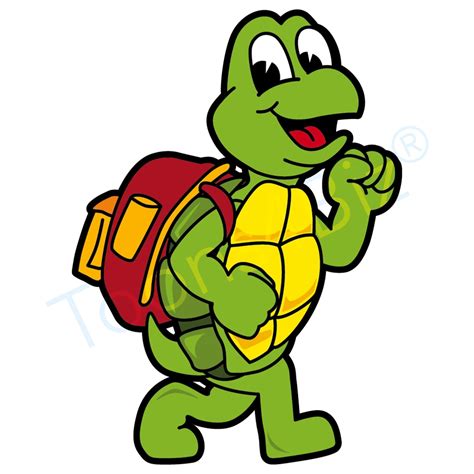 turtle going to school - Clip Art Library