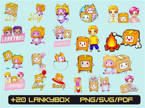 Lankybox /lankybox Png/lankybox Svg/lankybox Sticker: Fun and - Etsy ...