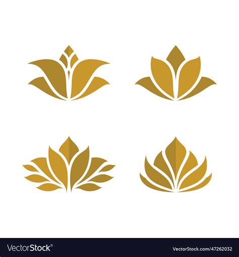 Beauty lotus logo images Royalty Free Vector Image