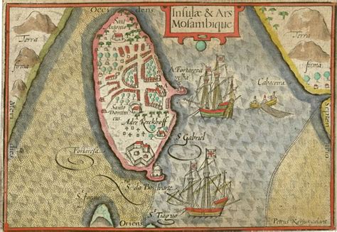 1598 map of the Island of Mozambique | Learn portuguese, Mozambique ...