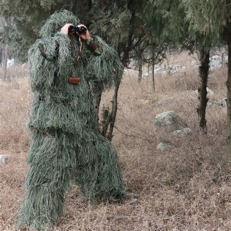 5pcs/set Camouflage Ghillie Yowie Sniper Tactical Camo Suit for Hunting ...