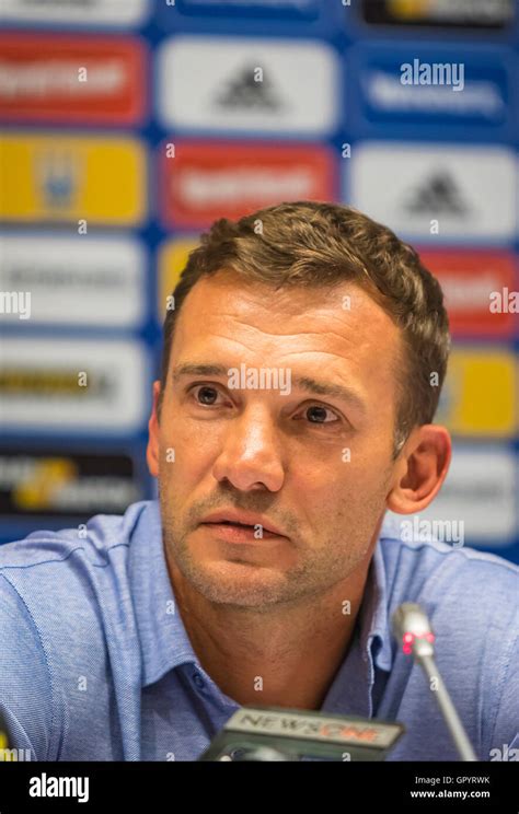 Ukraine National Team head coach Andriy Shevchenko attends press ...