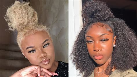 🤍 BADDIE NATURAL CURLY HAIRSTYLES 🤍 - YouTube