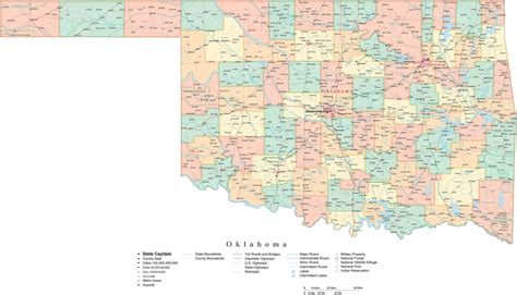 Printable Map Of Oklahoma