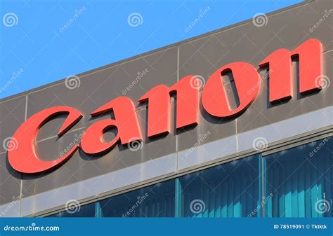 Canon Camera Japan Company Logo Editorial Photo - Image of photocopier ...