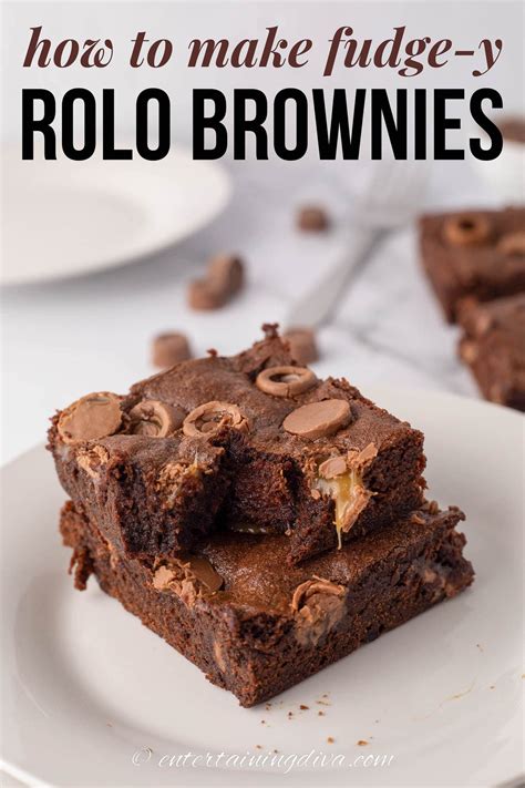 Chocolate And Caramel Rolo Brownies