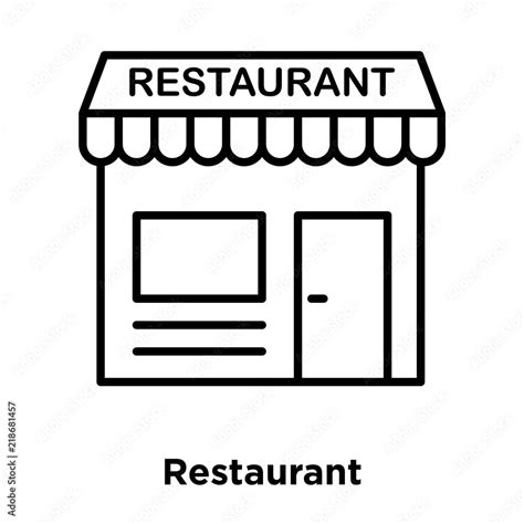 Restaurant icon vector isolated on white background, Restaurant sign ...