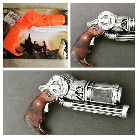 DIY Batman V Superman Grappling gun prop: Custom paint tutorial.