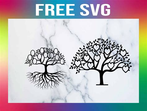 Free Family Tree SVG File Bundle