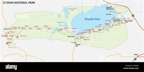 Etosha National Park Map