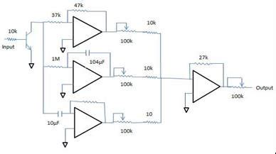 Circuit for analog PID controller ka = force-current co-efficient of ...