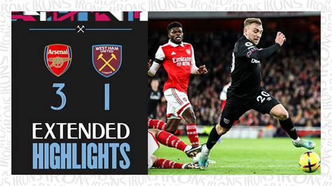 Extended Highlights | Arsenal 3-1 West Ham | Premier League - YouTube