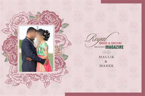 Wedding Album Cover Page Design PSD Free Download