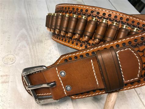 MADE IN CANADA Leather Cartridge Belt / Cowboy Western *Free Shipping ...