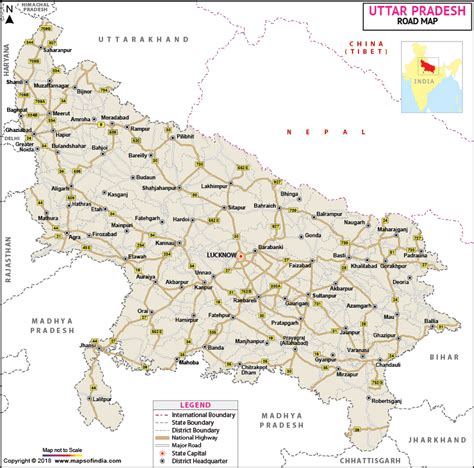 Road Map Of Uttar Pradesh – Verjaardag Vrouw 2020