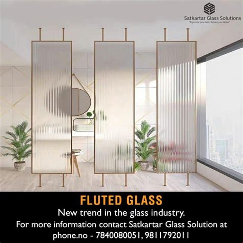 Fluted glass solves the problem of creating privacy while still ...