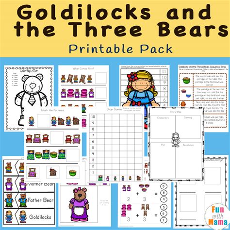 Free Printable Goldilocks And The Three Bears Story Sequencing Pictures