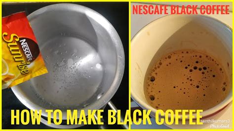 How to make black coffee at home | NESCAFE Black coffee | Black Coffee ...