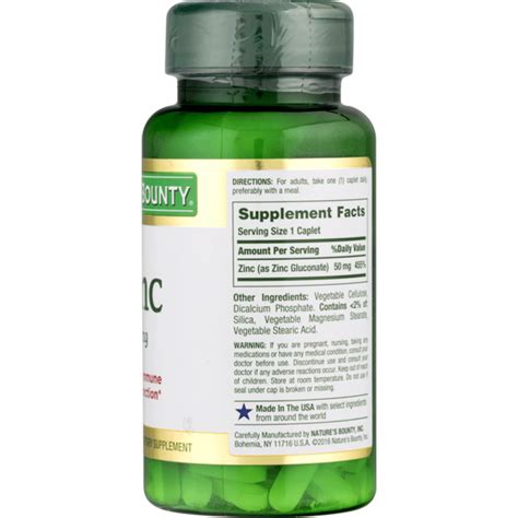 Nature's Bounty Zinc (100 ct) - Instacart