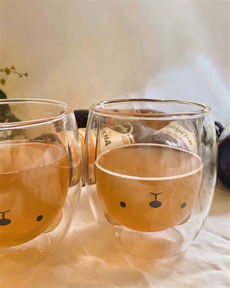 aesthetic cute cups 🧸💛 in 2021 | Cute cups, Cute mugs, Glass cup