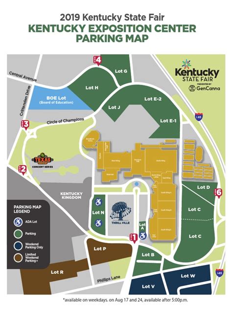 Kentucky State Fair Parking Map | Fairs