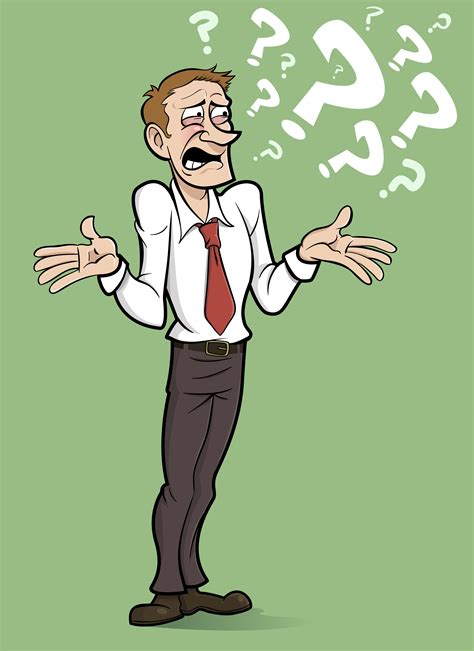 Royalty Free Rf Clipart Illustration Of A Confused Man Tangled In His ...