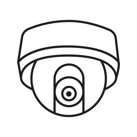 Cctv hidden camera linear icon. Thin line illustration. Contour symbol ...