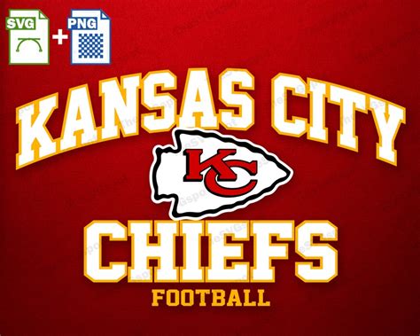 Kansas City Chiefs Football with Arrowhead Logo