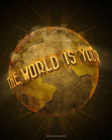 THE WORLD IS YOURS SCARFACE ART | Fondos de pantalla hd para iphone ...