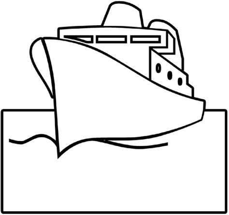 Ship Outline Clip Art at Clker.com - vector clip art online, royalty ...