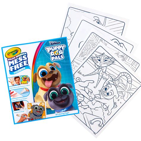 Buy Crayola Color Wonder, Puppy Dog Pals Book, 18 Mess Free Coloring ...