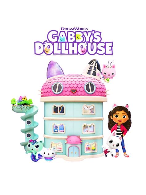 Tara Toys Gabby's Dollhouse: Wood Dollhouse Activity Building ...