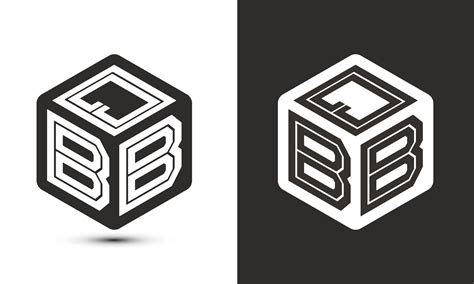 QBE letter logo design with illustrator cube logo, vector logo modern ...