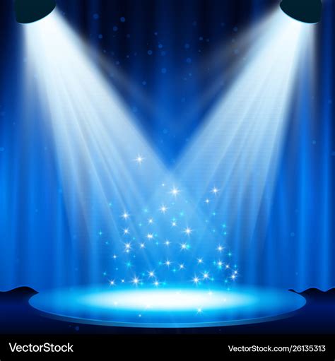 Spotlight effect scene background Royalty Free Vector Image