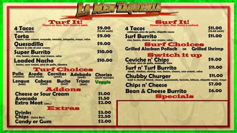 taco truck menu – WAG, Inc.