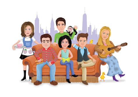 Friends Cast, Friends Series, Friends Tv Show, Friend Cartoon, Cartoon ...