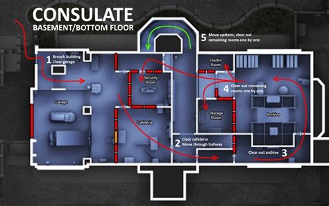 Rainbow Six Siege - Consulate map layout (With images) | Game level ...