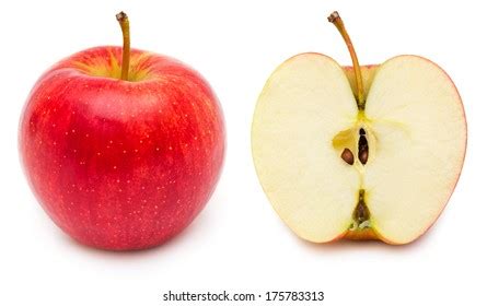 Whole Cross Section Red Apple Showing库存照片175783313 | Shutterstock