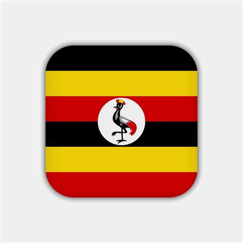 Uganda flag, official colors. Vector illustration. 11141797 Vector Art ...