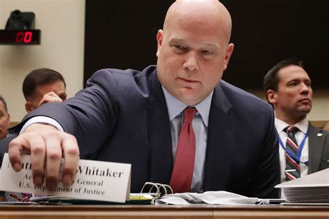 Matthew Whitaker testifies that he hasn’t interfered with Mueller probe ...