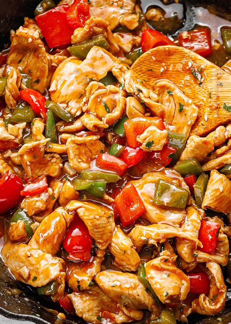 Pepper Chicken Stir Fry Recipe – Chicken Stir Fry Recipe with Peppers ...